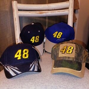 Jimmie Johnson #48 NASCAR Set Of 4 Caps/Hats